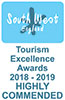 Highly Recommended - Tourism Excellence Awards - The Folletts at Beer - Award Winning Accommodation in Beer, Devon